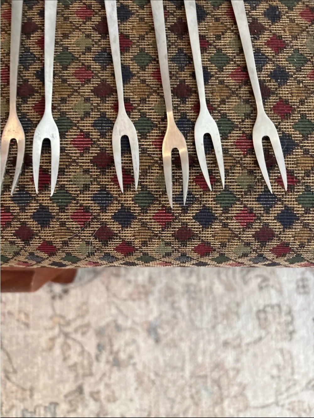 Vintage fondue forks